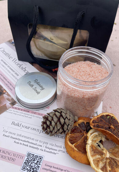 Creative Workshop Day with Shopping: Bath and Body Workshop