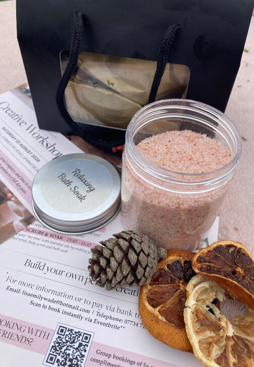 Creative Workshop Day with Shopping: Bath and Body Workshop