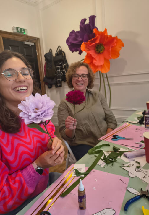 Crepe Paper Icelandic Poppy Workshop