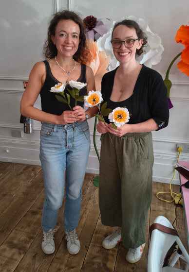 Crepe Paper Icelandic Poppy Workshop