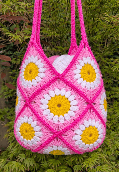 Crochet Class Sunflower Bag 2 Week Course