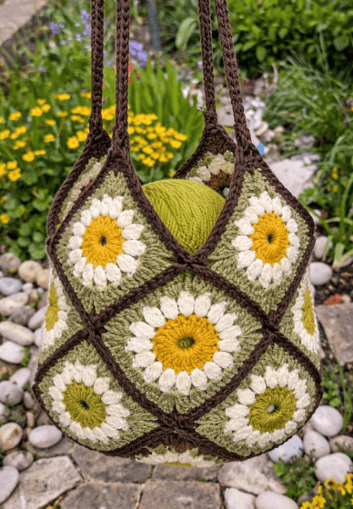 Crochet Class Sunflower Bag 2 Week Course