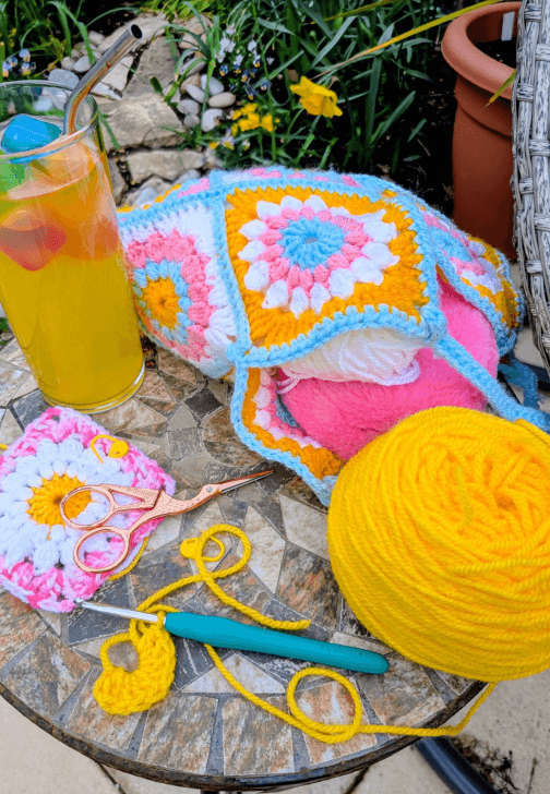 Crochet Class Sunflower Bag 2 Week Course
