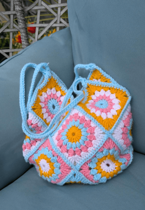 Crochet Class Sunflower Bag 2 Week Course