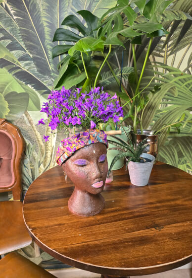 Crown and Bloom: Paint Your Own Mannequin Head Planter Experience