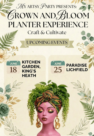Crown and Bloom: Paint Your Own Mannequin Head Planter Workshop