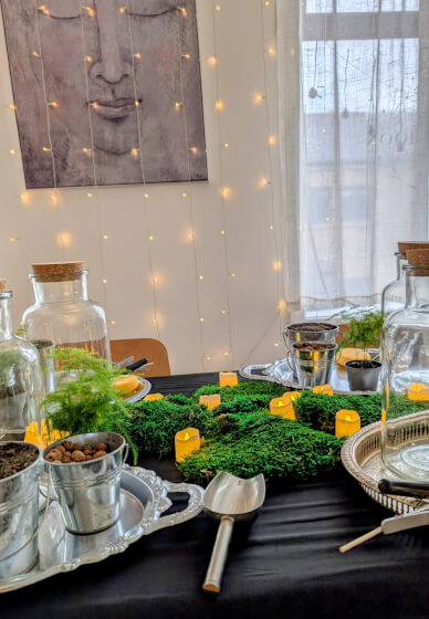 Crystal Garden Terrarium Workshop