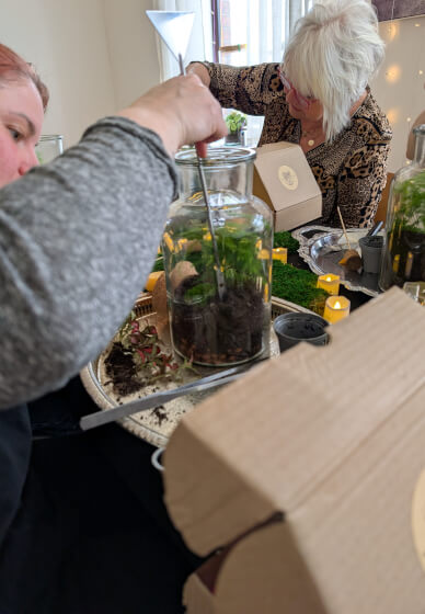 Crystal Garden Terrarium Workshop