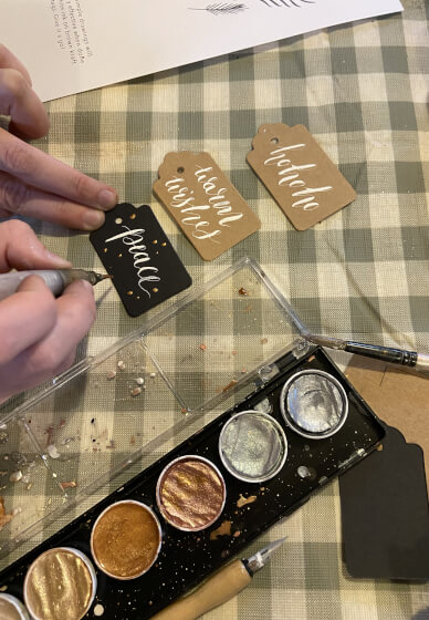 Dip Pen Christmas Card Calligraphy Workshop