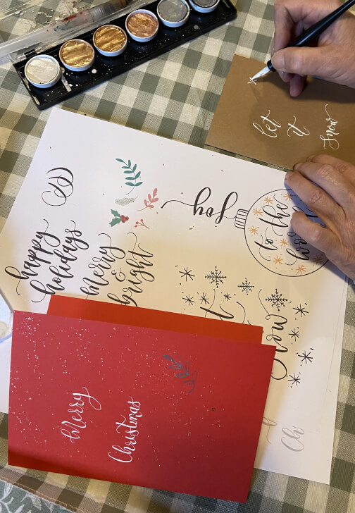 Dip Pen Christmas Card Calligraphy Workshop