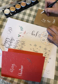 Dip Pen Christmas Card Calligraphy Workshop
