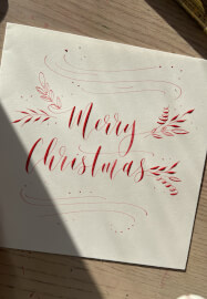 Dip Pen Christmas Card Calligraphy Workshop