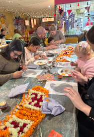 Diwali Eco Rangoli Workshop Team Building / Corporate Away Days