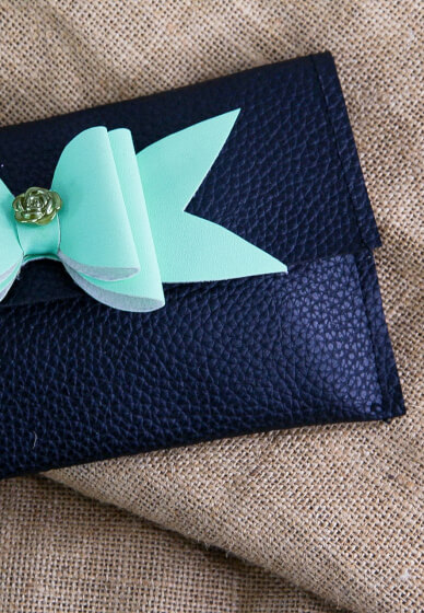 DIY Bow Purse Craft Kit – Make Your Own Faux Leather Bag at Home