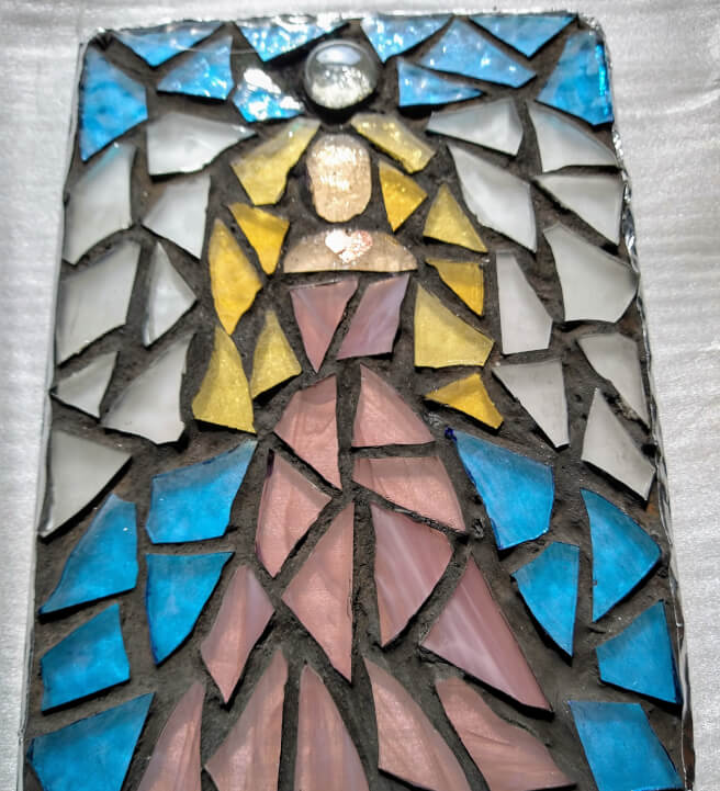 Diy Stained Glass Mosaic Angel Craft Box Kit Classbento