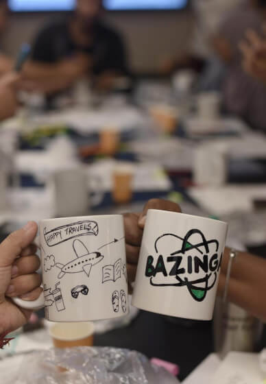 Doodle Art on Mug Workshop
