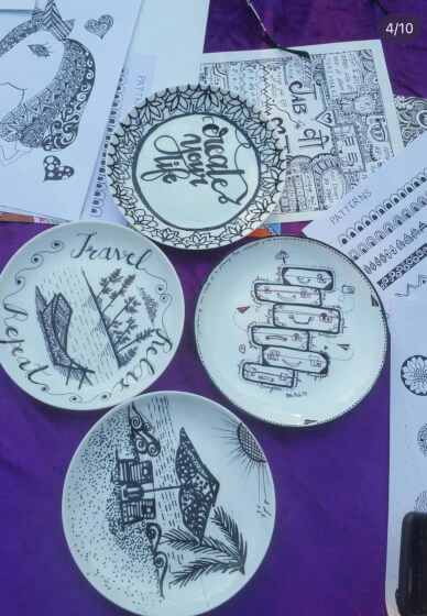 Doodle Art on Mug Workshop