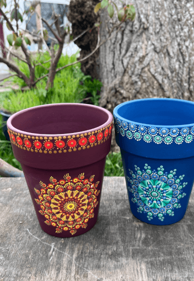 Dot Mandala Flower Pots Workshop