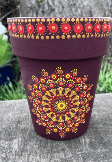 Dot Mandala Flower Pots Workshop