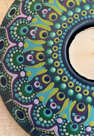 Dot Mandala Painted Tea Light Holder Workshop