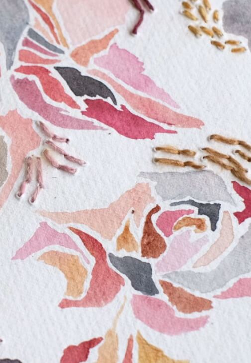 Drawing with Stitch: Natural Dyeing and Hand Embroidery