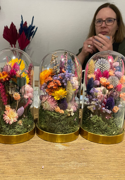 Dried Flower Bell Jar Workshop
