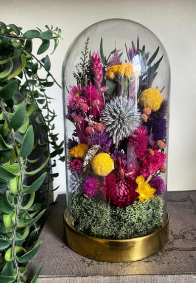 Dried Flower Bell Jar Workshop