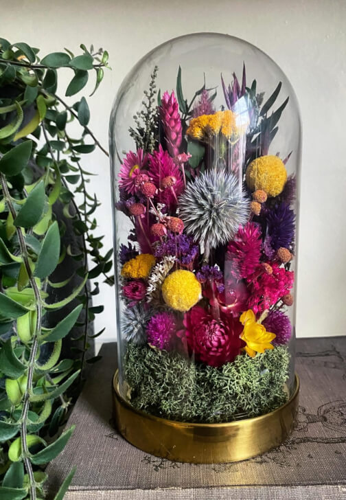 Dried Flower Bell Jar Workshop