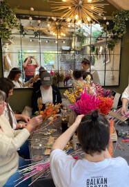 Dried Flower Hoop Wreath Workshop