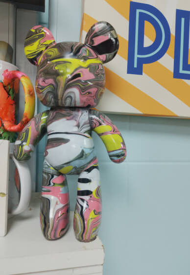 Drip Bear Paint Pouring Bear Workshop