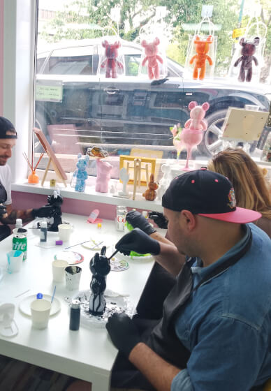 Drip Bear Paint Pouring Bear Workshop