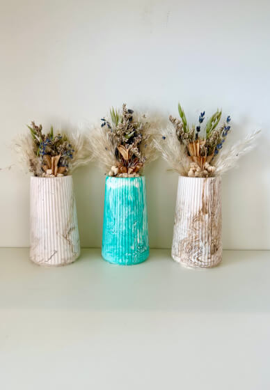Eco Resin Mini Vases and Dried Flowers Bouquets Workshop