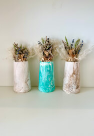 Eco Resin Mini Vases and Dried Flowers Bouquets Workshop