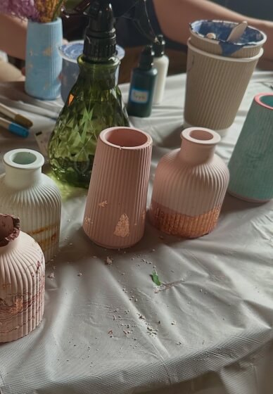 Eco Resin Mini Vases and Dried Flowers Bouquets Workshop