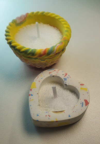 Eco Resin Terrazzo and Marble Candle Workshop