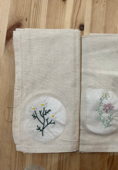 Embroider Your Own Linen Napkin Set – a Stitching Workshop