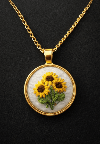 Embroidered Necklace Workshop