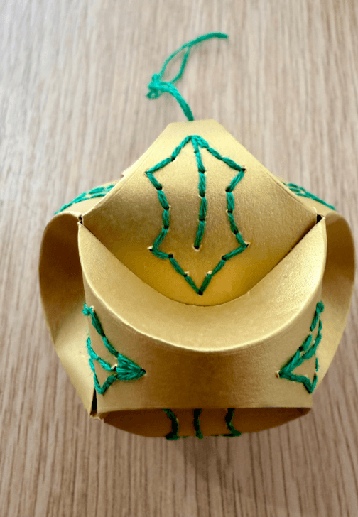 Embroidered Paper Bauble Workshop