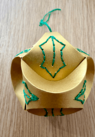 Embroidered Paper Bauble Workshop