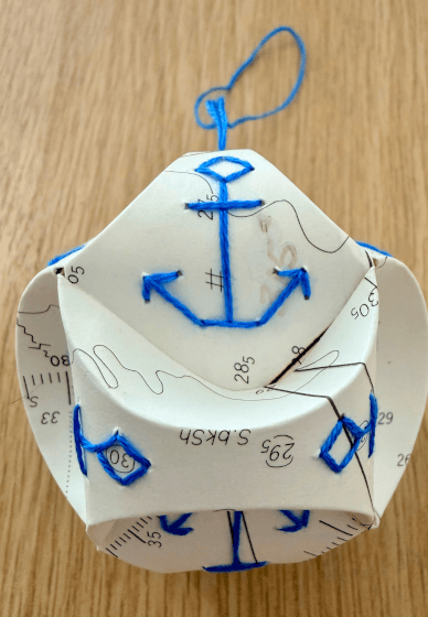 Embroidered Paper Bauble Workshop