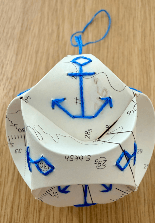Embroidered Paper Bauble Workshop