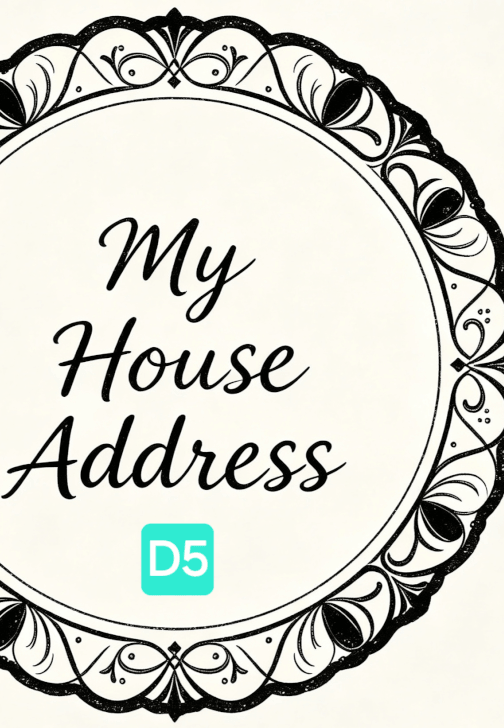 Engraved Slate House Name / Number