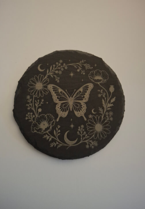 Engraved Welsh Slate Coaster 2