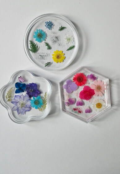 Epoxy Resin Flower Coaster / Tray Workshop