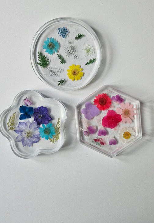 Epoxy Resin Flower Coaster / Tray Workshop