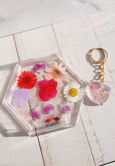 Epoxy Resin Flower Coaster / Tray Workshop