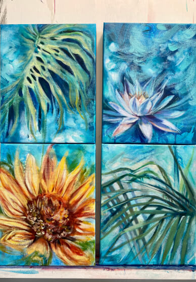 Expressive Floral Painting Workshop