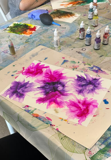 Fabulous Floral Alcohol Ink Workshop