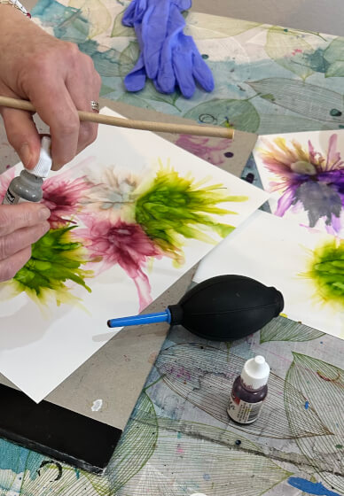 Fabulous Floral Alcohol Ink Workshop