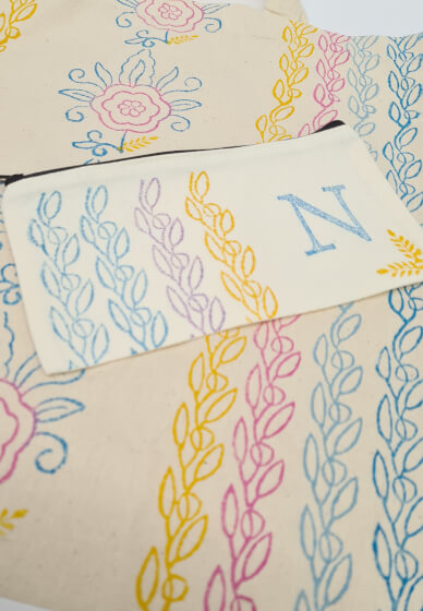 Family Block Printing Workshop: Design Tote Bags Together